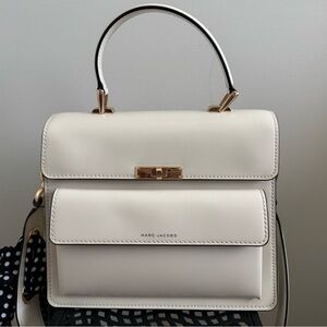Marc Jacobs Uptown Handbag - Cream Leather Like New